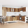 Szafka pod zlew Porto 2 pcs Brązowy Materiał drewnopochodny