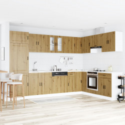 Szafka pod zlew Porto 2 pcs Brązowy Materiał drewnopochodny