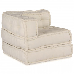 Modularna sofa patchworkowa 3 pcs Kremowy tkanina