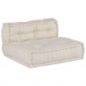 Modularna sofa patchworkowa 3 pcs Kremowy tkanina