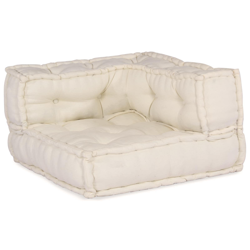 Modularna sofa patchworkowa 3 pcs Kremowy tkanina