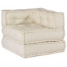 Modularna sofa patchworkowa 3 pcs Kremowy tkanina