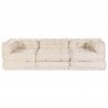 Modularna sofa patchworkowa 3 pcs Kremowy tkanina