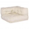 Modularna sofa patchworkowa 4 pcs Kremowy tkanina