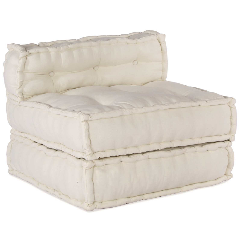 Modularna sofa patchworkowa 4 pcs Kremowy tkanina
