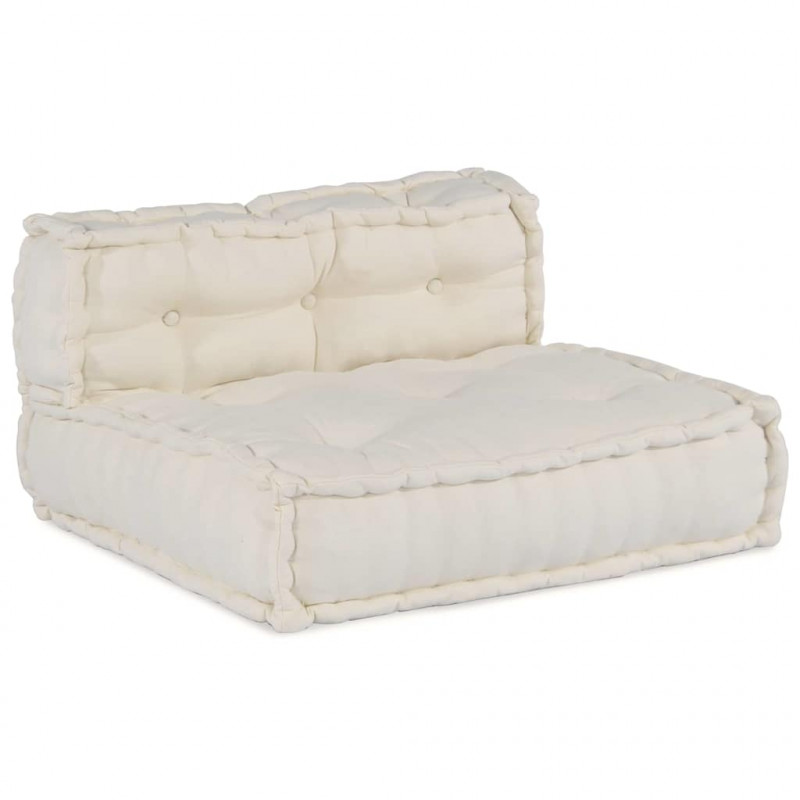 Modularna sofa patchworkowa 4 pcs Kremowy tkanina