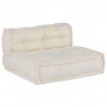 Modularna sofa patchworkowa 4 pcs Kremowy tkanina