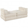 Modularna sofa patchworkowa 4 pcs Kremowy tkanina