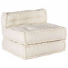 Modularna sofa patchworkowa 4 pcs Kremowy tkanina