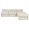 Modularna sofa patchworkowa 4 pcs Kremowy tkanina