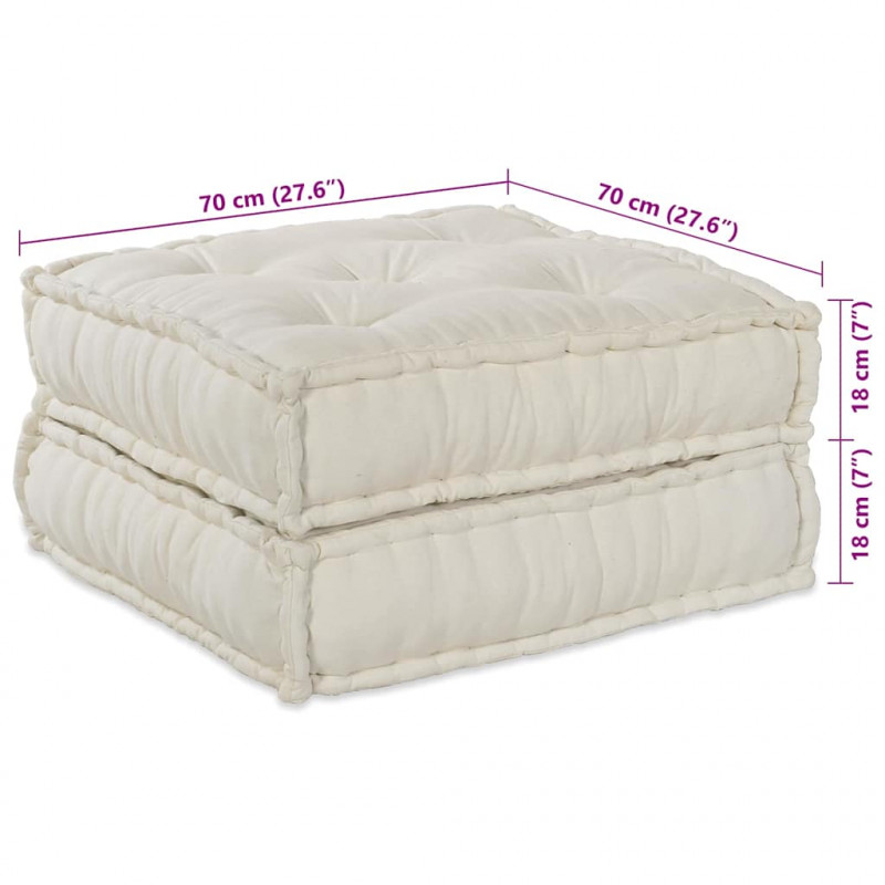 Modularna sofa patchworkowa 4 pcs Kremowy tkanina