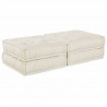 Modularna sofa patchworkowa 2 pcs Kremowy 140 x 70 x 36 cm