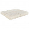 Modularna sofa patchworkowa 2 pcs Kremowy 140 x 70 x 36 cm