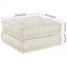 Modularna sofa patchworkowa 2 pcs Kremowy 140 x 70 x 36 cm