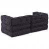 Modularna sofa patchworkowa 2 pcs Antracyt 140 x 70 x 56 cm