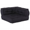 Modularna sofa patchworkowa 3 pcs Antracyt tkanina