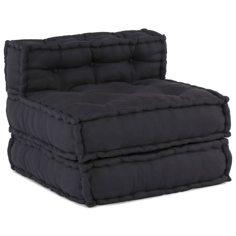 Modularna sofa patchworkowa 3 pcs Antracyt tkanina