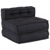 Modularna sofa patchworkowa 3 pcs Antracyt tkanina