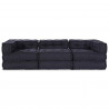 Modularna sofa patchworkowa 3 pcs Antracyt tkanina