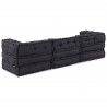 Modularna sofa patchworkowa 3 pcs Antracyt tkanina