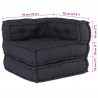 Modularna sofa patchworkowa 3 pcs Antracyt tkanina