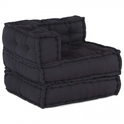 Modularna sofa patchworkowa 4 pcs Antracyt tkanina