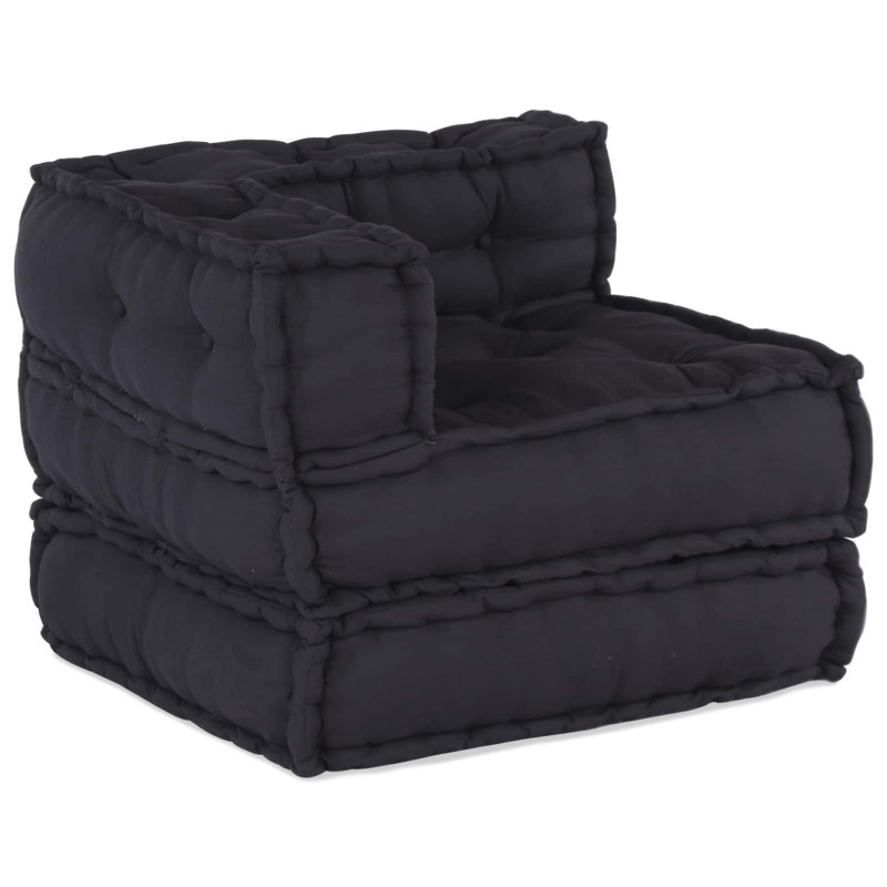 Modularna sofa patchworkowa 4 pcs Antracyt tkanina