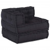 Modularna sofa patchworkowa 4 pcs Antracyt tkanina