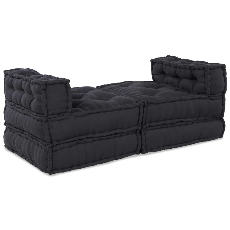 Modularna sofa patchworkowa 4 pcs Antracyt tkanina