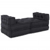 Modularna sofa patchworkowa 4 pcs Antracyt tkanina
