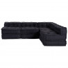 Modularna sofa patchworkowa 4 pcs Antracyt tkanina
