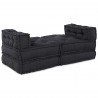 Modularna sofa patchworkowa 4 pcs Antracyt tkanina