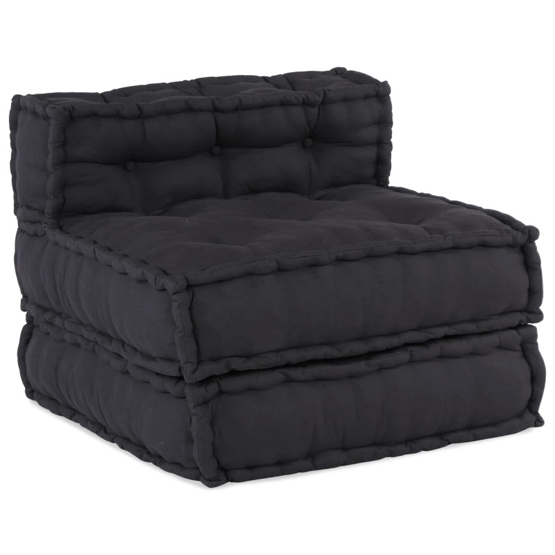 Modularna sofa patchworkowa 4 pcs Antracyt tkanina