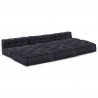 Modularna sofa patchworkowa 4 pcs Antracyt tkanina