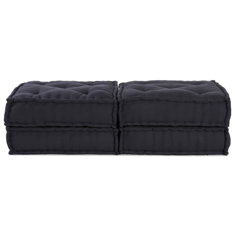 Modularna sofa patchworkowa 2 pcs Antracyt 140 x 70 x 36 cm