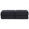 Modularna sofa patchworkowa 2 pcs Antracyt 140 x 70 x 36 cm