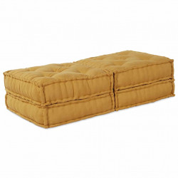 Modularna sofa patchworkowa 2 pcs Żółty 140 x 70 x 36 cm