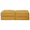 Modularna sofa patchworkowa 2 pcs Żółty 140 x 70 x 36 cm