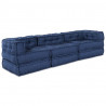 Modularna sofa patchworkowa 3 pcs Indygo tkanina