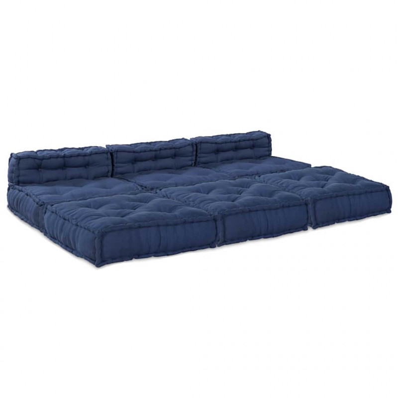 Modularna sofa patchworkowa 4 pcs Indygo tkanina
