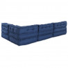Modularna sofa patchworkowa 4 pcs Indygo tkanina