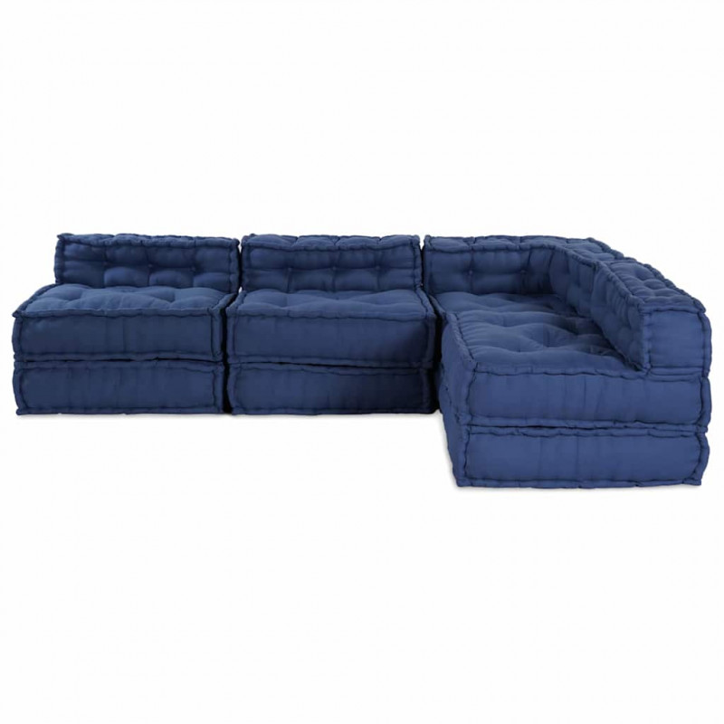 Modularna sofa patchworkowa 4 pcs Indygo tkanina
