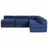 Modularna sofa patchworkowa 4 pcs Indygo tkanina