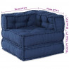 Modularna sofa patchworkowa 4 pcs Indygo tkanina