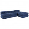 Modularna sofa patchworkowa 4 pcs Indygo tkanina