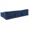 Modularna sofa patchworkowa 4 pcs Indygo tkanina