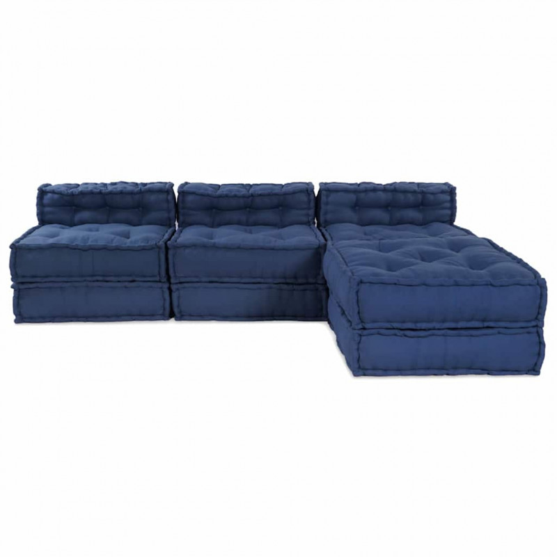 Modularna sofa patchworkowa 4 pcs Indygo tkanina