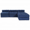 Modularna sofa patchworkowa 4 pcs Indygo tkanina