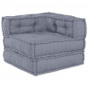 Modularna sofa patchworkowa 2 pcs Szary 140 x 70 x 56 cm