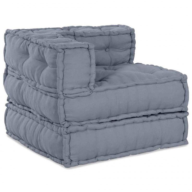 Modularna sofa patchworkowa 3 pcs Szary tkanina